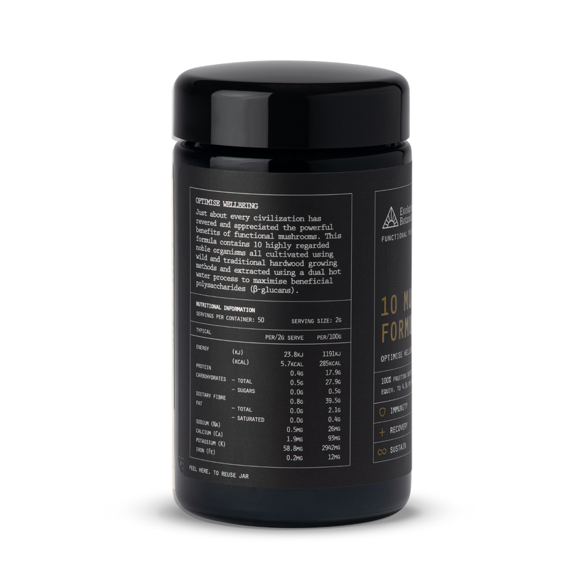 (Evolution Botanicals) 10 Mushroom Formula 100g Powder