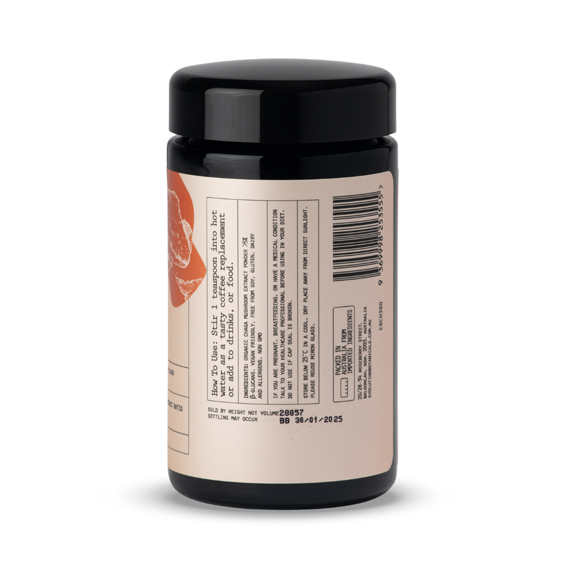 (Evolution Botanicals) Organic Chaga Mushroom Powder 100g