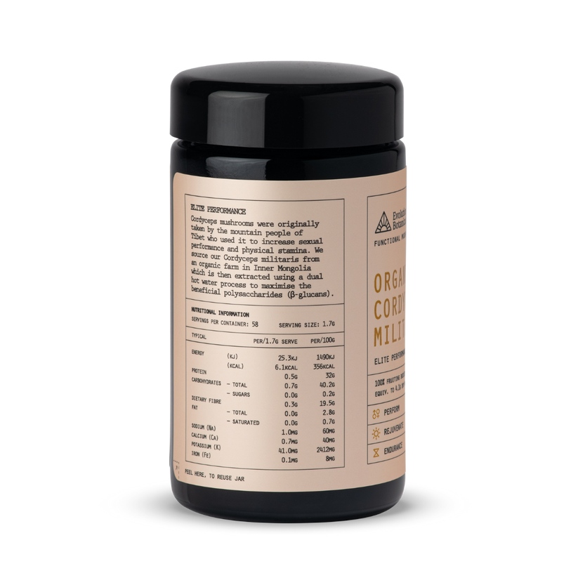 (Evolution Botanicals) Organic Cordyceps militaris Mushroom Powder 100g