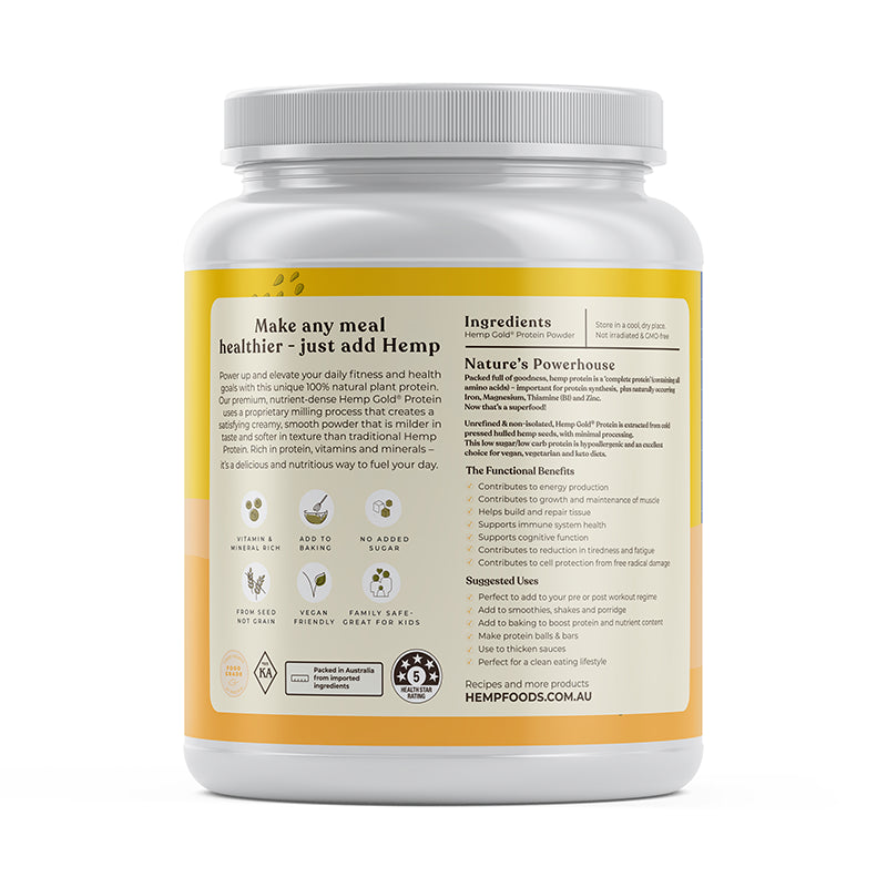 (Hemp Foods Australia) Organic Hemp Gold Protein 1.5kg