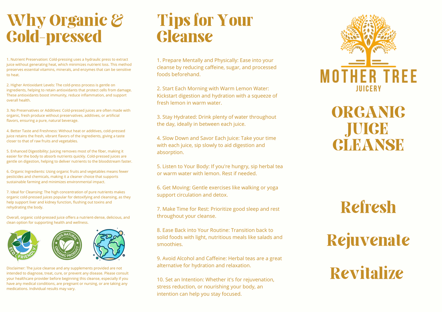 1 Day Organic Juice Cleanse