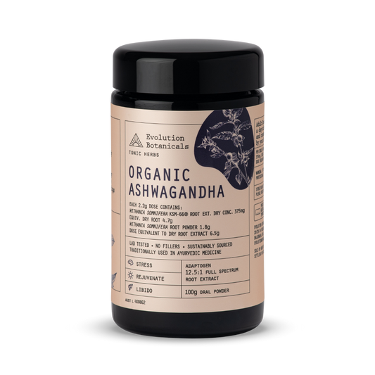 (Evolution Botanicals) Organic Ashwagandha Powder 100g