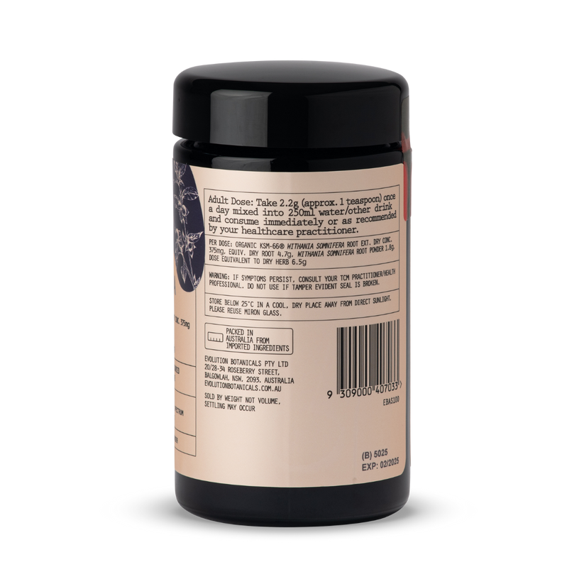 (Evolution Botanicals) Organic Ashwagandha Powder 100g