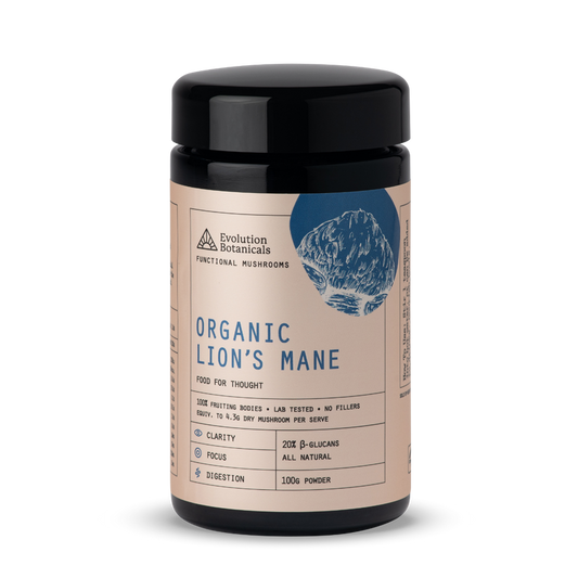 (Evolution Botanicals) Organic Lions Mane Mushroom Powder 100g