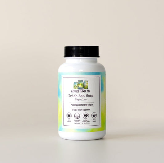 (Natures Farmer Sea) Organic Irish Sea Moss 60 Capsules